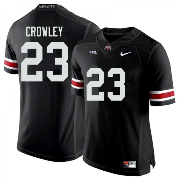 Ohio State Buckeyes #23 Marcus Crowley Men College Jersey Black